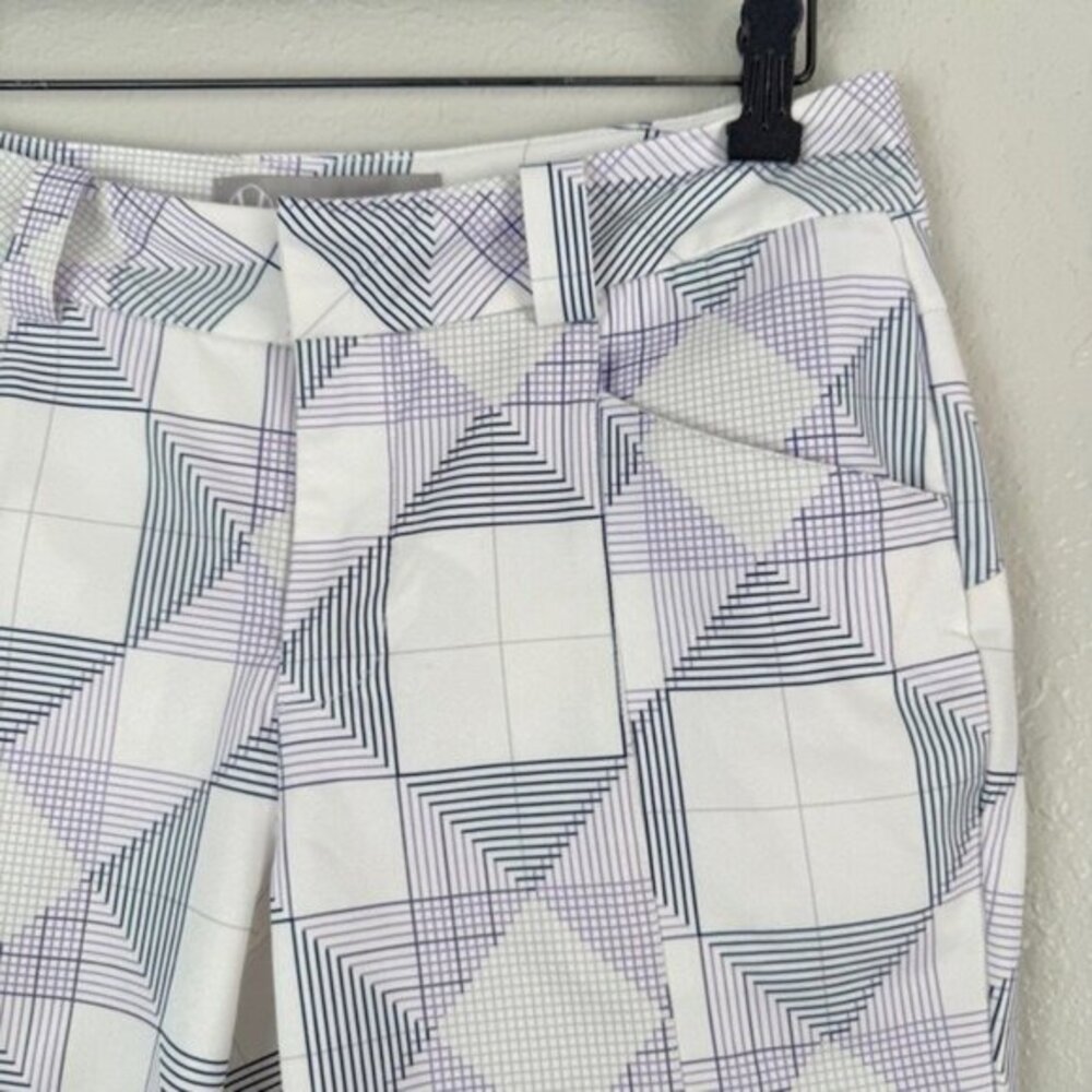 Sunice purple white golf bermuda athletic shorts 4 - Picture 2 of 9